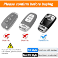 Miniatyrbild 5 av 6: Autoskydd, kompatibel med Audi A4, A5, A6, A7, A8, Q3, Q5, Q7, R8, RS, S4, S5, S6, S7, S8, TT, TT, Smart nyckelskydd, skydd, svart