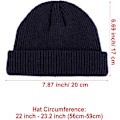 Miniatyrbillede 2 af 5: 2 stk. Vinter Kort Fiskerhue Beanie Hat Trawler Beanie Watch Hat Kant