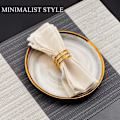 Miniatyrbilde 4 av 5: 8 stk. Gull spiral serviettringer