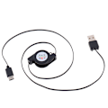 Miniatyrbilde 5 av 5: Innfellbar Type C Data & Sync Ladeledning Ladningskabel USB C