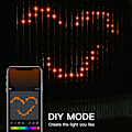 Miniatyrbilde 4 av 8: OnO Juledekorasjoner Led Gardinlys - 2022 Oppgradering - 6,6x6,6ft - 400 LED Twinkle Fairy String Light for Soverom - APP Fjernkontroll RGB