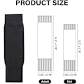 Miniatyrbillede 2 af 5: Fodboldstrømper ærmer til skinnebensbeskyttere - Sort, Team Ben Sock Sleeve