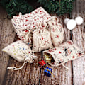 Miniatyrbilde 3 av 5: Adventskalender, Juteposer for å fylle adventskalender, Jutepose