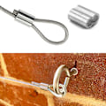 Miniatyrbillede 5 af 5: 100 stk. Aluminium Crimp-Loop-Sleeve-Clips - Wire Rope Sleeves