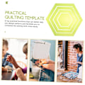 Miniatyrbillede 5 af 5: Hexagon Sy Skabeloner (4stk) - Akryl Quilt Formet Skabeloner til DIY Syning