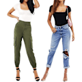 Miniatyrbilde 4 av 4: Kvinners firkantet hals kort ermet lang ermet topper body jumpsuit