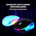 Miniatyrbillede 5 af 5: Trådløs mus med Quiet Click Rgbled Rainbow Light