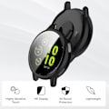 Miniatyrbilde 2 av 5: Skjermbeskytter beregnet for Garmin Vivoactive 5-deksel, myk TPU-belagt støtfanger, slankt beskyttelsesdeksel rundt hele for Garmin Vivoactive 5 Smartwatch Acce