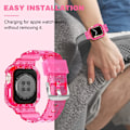 Miniatyrbilde 5 av 5: Kompatibel med krystallklare Apple Watch-reim, 45 mm 44 mm
