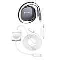 Miniatyrbillede 1 af 9: Indtrækkeligt USB C-kabel, Mini 60W USB C til USB-C PD Hurtigopladning + Apple Watch-oplader, 2 i 1 USB C til Ligh-tning Rejseopladerkabel