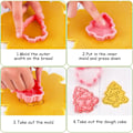 Miniatyrbilde 3 av 5: Julekakeformsett - 3D Ätbara Cookie Cutters for baking