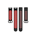 Miniatyrbillede 4 af 5: Til Fitbit Charge 4 / Charge 3 Se Watch Button To Farver Silikone Udskiftningsrem Watchband PQU Black Red