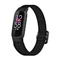 Miniatyrbillede 4 af 5: For Fitbit Luxe Justerbar Elastisk Nylon Urrem OVR Black