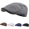 Miniatyrbillede 4 af 5: Mænds Bomulds Newsboy Cap - Blød Pasform Cabbie Hat