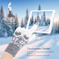 Miniatyrbild 2 av 5: Touchscreen-handskar - Vintertermiska stickade snöhandskar för kvinnor