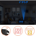 Miniatyrbild 8 av 8: Projektion för sovrum med radio, 8” böjd skärm LED digital klocka stor display, USB-laddningsport, automatisk dimmer, snooze, dubbel väckarklocka