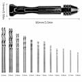 Miniatyrbild 3 av 5: 25 st Pin Vise Hand Drill Bits - 24 st Micro Mini Twist Drill Bit Set