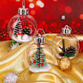 Miniatyrbild 3 av 5: 9 stycken julgranskulor i plast - med