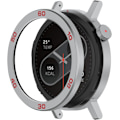 Miniatyrbild 5 av 5: Bezelring Kompatibel med Nothing by CMF Watch Pro 2 Bezel Självhäftande Skydd Anti-Repor Metall Skyddsram Fodral Loop (GråRöd&SilverRöd) Gr