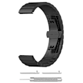 Miniatyrbillede 2 af 2: Til Garmin Forerunner 245 Rustfrit Stål Urrem & Sommerfuglespænde FEM Black