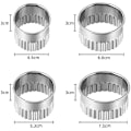 Miniatyrbilde 3 av 5: 4 stk. Kakeform - Rustfritt stål Sirkel Scone Cutter Set