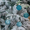 Miniatyrbild 5 av 5: 28 st krossäkra julgranskulor i 4 klassiska ytbehandlingar för jul