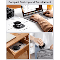 Miniatyrbilde 5 av 5: Magnetisk Telefonstativ, Kompatibelt m/MagSafe iPhone-stativ for skrivebord, Justerbart m/ 360° Roterende Metallbase, Sammenleggbar Bærbar Mobiltelefonholder, for iPh