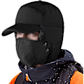 Miniatyrbilde 1 av 5: Vinter Trapper Aviator Hat, 3-i-1 Ushanka Russisk Hat for Menn, Ansiktsdeksel