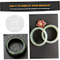 Miniatyrbillede 9 af 9: 4 stk. armbåndsdisplayæske armbåndsdisplaystativ smykkearrangør til halskæder Buddha-perleetui gennemsigtig armbåndsæske gennemsigtige gaveæsker gennemsigtigt smykketårn