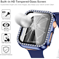 Miniatyrbillede 3 af 5: Hårdt etui til Apple Watch 38 mm, Bling Diamonds med skærmbeskyttelse