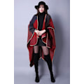 Miniatyrbillede 3 af 5: Dame Vinter Poncho Cape Oversized