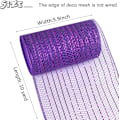 Miniatyrbillede 2 af 5: Deco Mesh 5,9 tommer x 30 fod Dekor Mesh Bånd med Metallic Foil Deco Mesh