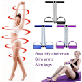 Miniatyrbillede 4 af 8: Multifunktionel modstandstræning, ben træningsmaskine træk reb yoga fitness fodpedal træk reb mavebøjninger bodybuilding expander modstand sort