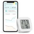 Miniatyrbilde 1 av 5: Termometer Hygrometer Temperaturmonitor med Smart App