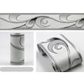 Miniatyrbilde 2 av 5: 10M Royal Silver Grey Wave Tapetkant - Skrell og lim