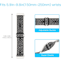 Miniatyrbillede 2 af 5: Justerbar elastisk rem kompatibel med Fitbit Versa/Versa