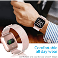 Miniatyrbilde 3 av 5: Mesh rustfritt stålrem for Fitbit Versa - 22mm dobbel magnetisk