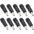 Miniatyrbillede 1 af 5: 10-pak 5,5 mm x 2,1 mm hunkontakt til 5,5 mm x 2,5 mm hanstik