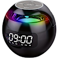 Miniatyrbild 1 av 7: Smidig Bluetooth-högtalare med HD-ljud, dubbel väckarklocka med humanaktiverad för sovrum, RGB-lampor, uppladdningsbart batteri, upp till 8 timmar