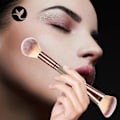 Miniatyrbillede 2 af 5: Foundation makeup børste, dobbeltsidede børster