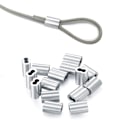Miniatyrbillede 3 af 5: 100 stk. Aluminium Crimp-Loop-Sleeve-Clips - Wire Rope Sleeves