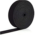 Miniatyrbild 3 av 5: Bredd svart elastisk band - Perfekt för att sy midjeband och hantverk (20 mm x 11,5 meter)