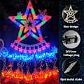 Miniatyrbillede 5 af 6: Udendørs juledekorationer, 12,6ft 350LED vandfaldslys, 8 tilstande julelys, juledekorationer til træ, udendørs jul