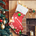 Miniatyrbillede 1 af 7: Jule-Strømpe, Personlige Jule-Strømper 2-pakning Merry Christmas Balls 45,7 cm Jule-Strømper Hængende Ornament Pejs til Trædekoration