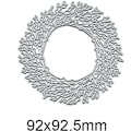 Miniatyrbillede 2 af 5: Metalklipp til kransdesign: Blomster-, blad- og grenklipp til at skære stans til håndværk