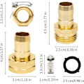 Miniatyrbillede 4 af 5: 3/4\" Aluminium Have Slange Reparationsstik med Rustfrit Stål