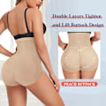 Miniatyrbilde 2 av 5: Rumpeformet truse for kvinner med høy midje, magekontroll, body shaper, midjestramming