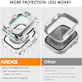 Miniatyrbilde 3 av 6: 2 i 1 Bling vanntett etui for iWatch Series 6