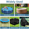 Miniatyrbillede 9 af 9: Pool Covers til Overjordiske Pools, Runde Solvarme Pool Covers til Overjordiske Pools - Pool Presenning, Spa Cover, Pool Tilbehør, Øger Stabilitet