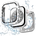 Miniatyrbillede 1 af 6: 2 i 1 Bling vandtæt etui til iWatch Series 6